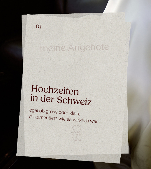 Hochzeiten vor Ort — gross oder klein, dokumentiert wie es wirklich war